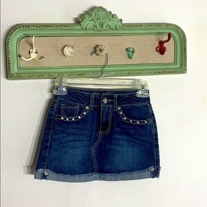 Guess Studded pocket denim mini skirt kids